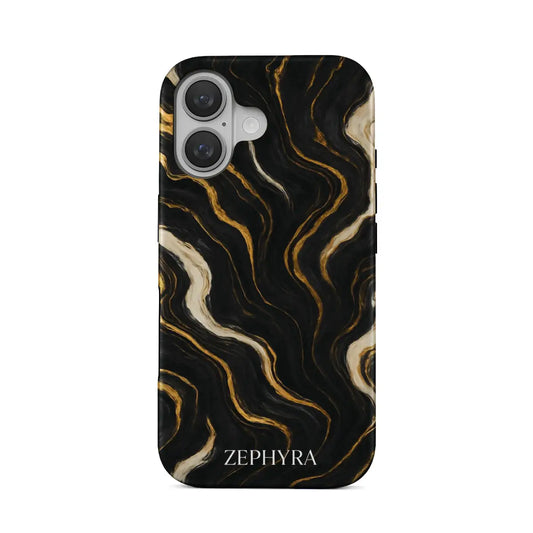iPhone 16 Kryt Noir Luxe Marble
