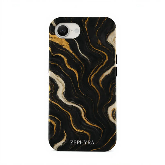 iPhone 16e Kryt Noir Luxe Marble