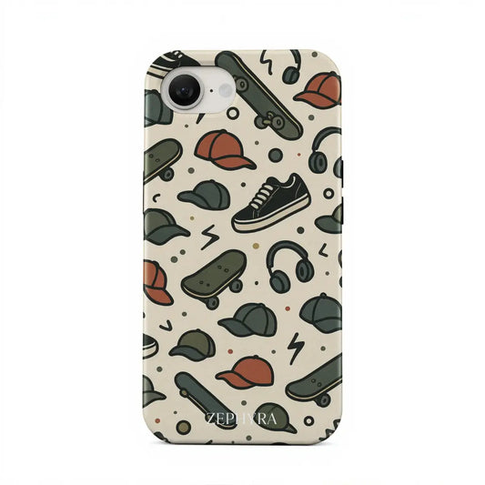 iPhone 16e Kryt Skater Icons